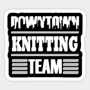 Knitting Club Team Squeeling Wool Gift Kids Sticker